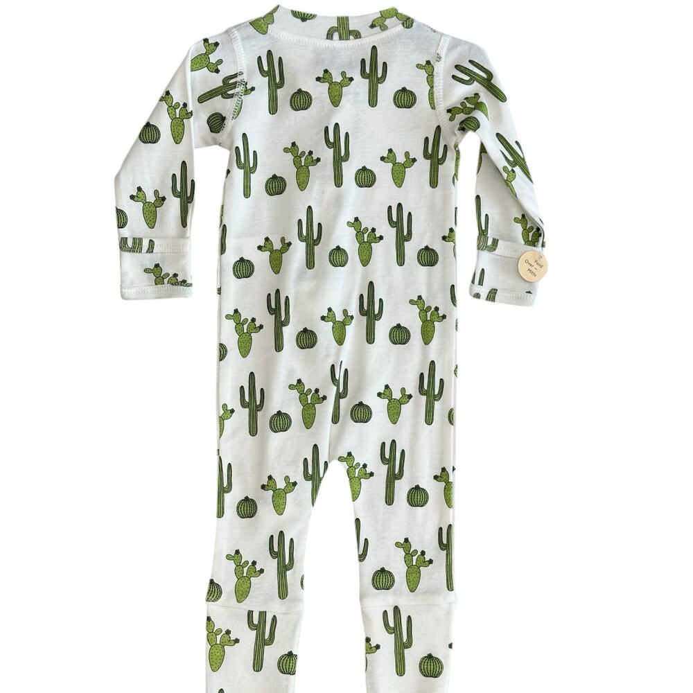 MONICA + ANDY BABY Cactus Zipper Coverall SIze 0-3m NWT - Picture 5 of 5